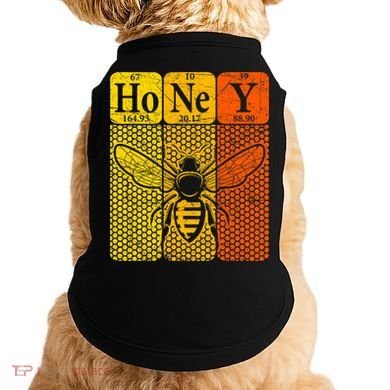 Honey Periodic Table Elements Beekeeper Retro Apiarist Doggie Tank