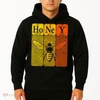 Honey Periodic Table Elements Beekeeper Retro Apiarist Hoodie thumb 2