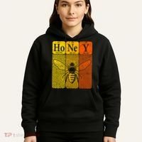 Honey Periodic Table Elements Beekeeper Retro Apiarist Hoodie thumb 5