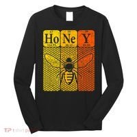 Honey Periodic Table Elements Beekeeper Retro Apiarist Long Sleeve Shirt thumb 0