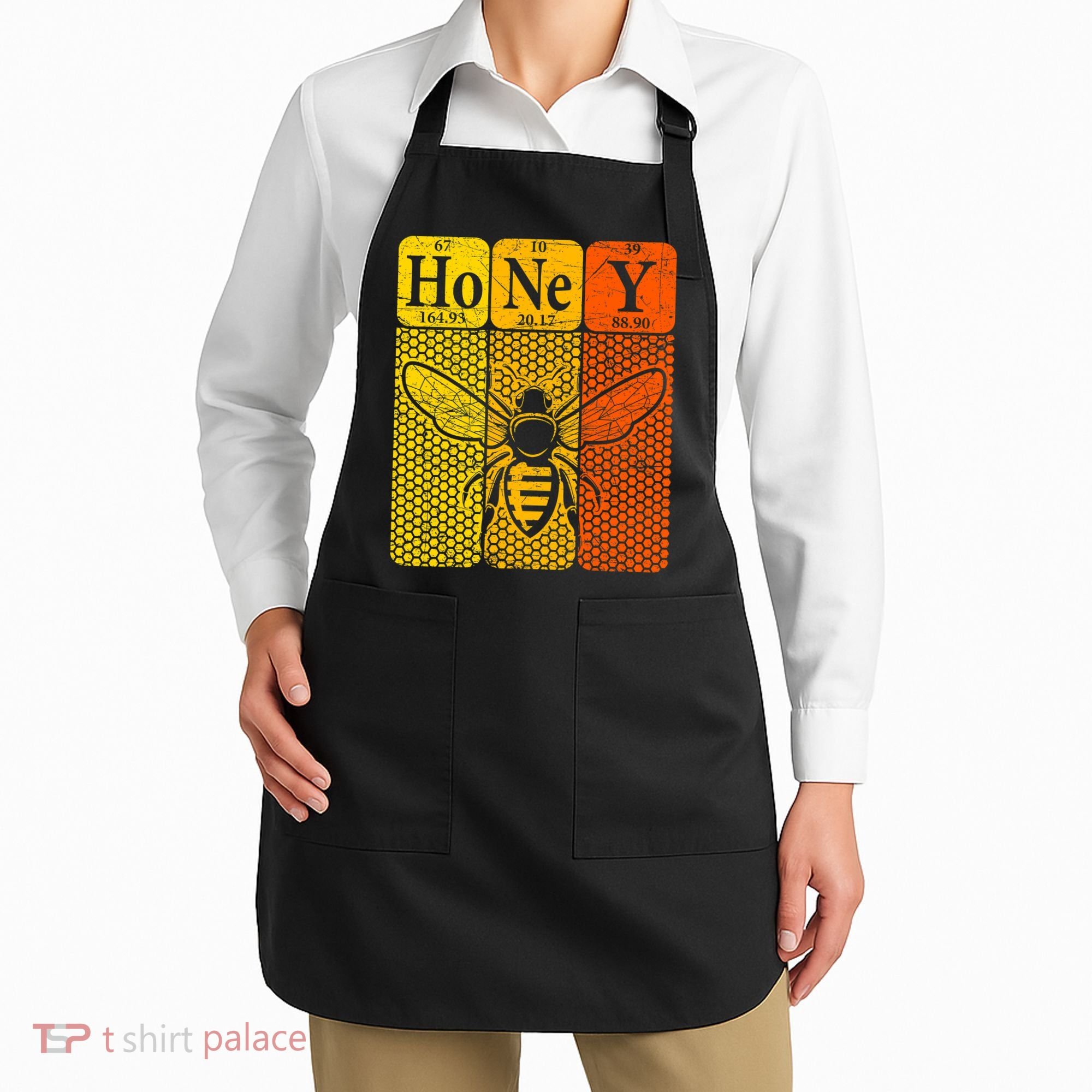 Honey Periodic Table Elements Beekeeper Retro Apiarist Apron