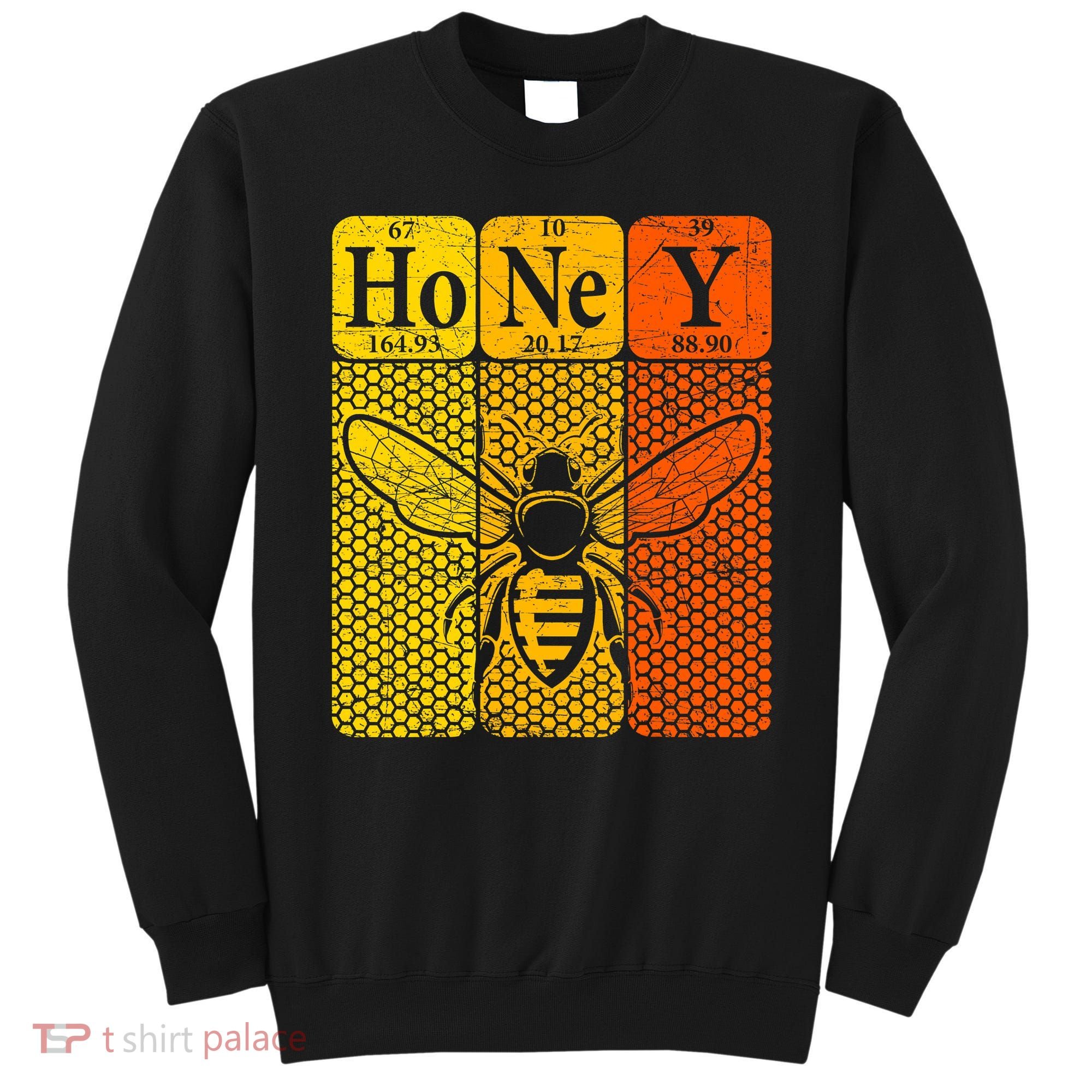 Honey Periodic Table Elements Beekeeper Retro Apiarist Sweatshirt