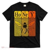 Honey Periodic Table Elements Beekeeper Retro Apiarist T-Shirt thumb 0