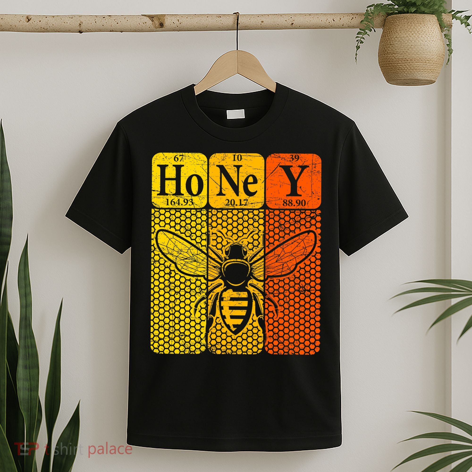 Honey Periodic Table Elements Beekeeper Retro Apiarist T-Shirt