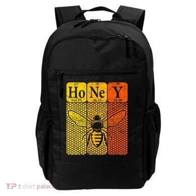 Honey Periodic Table Elements Beekeeper Retro Apiarist Backpack