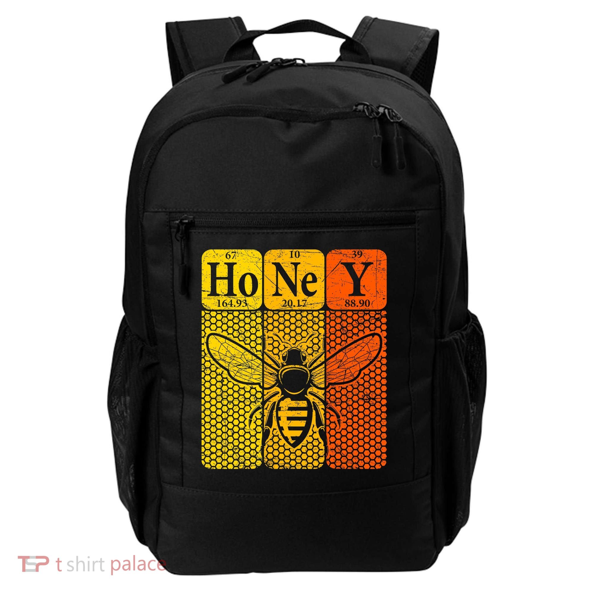 Honey Periodic Table Elements Beekeeper Retro Apiarist Backpack