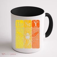Honey Periodic Table Elements Beekeeper Retro Apiarist Coffee Mug thumb 1