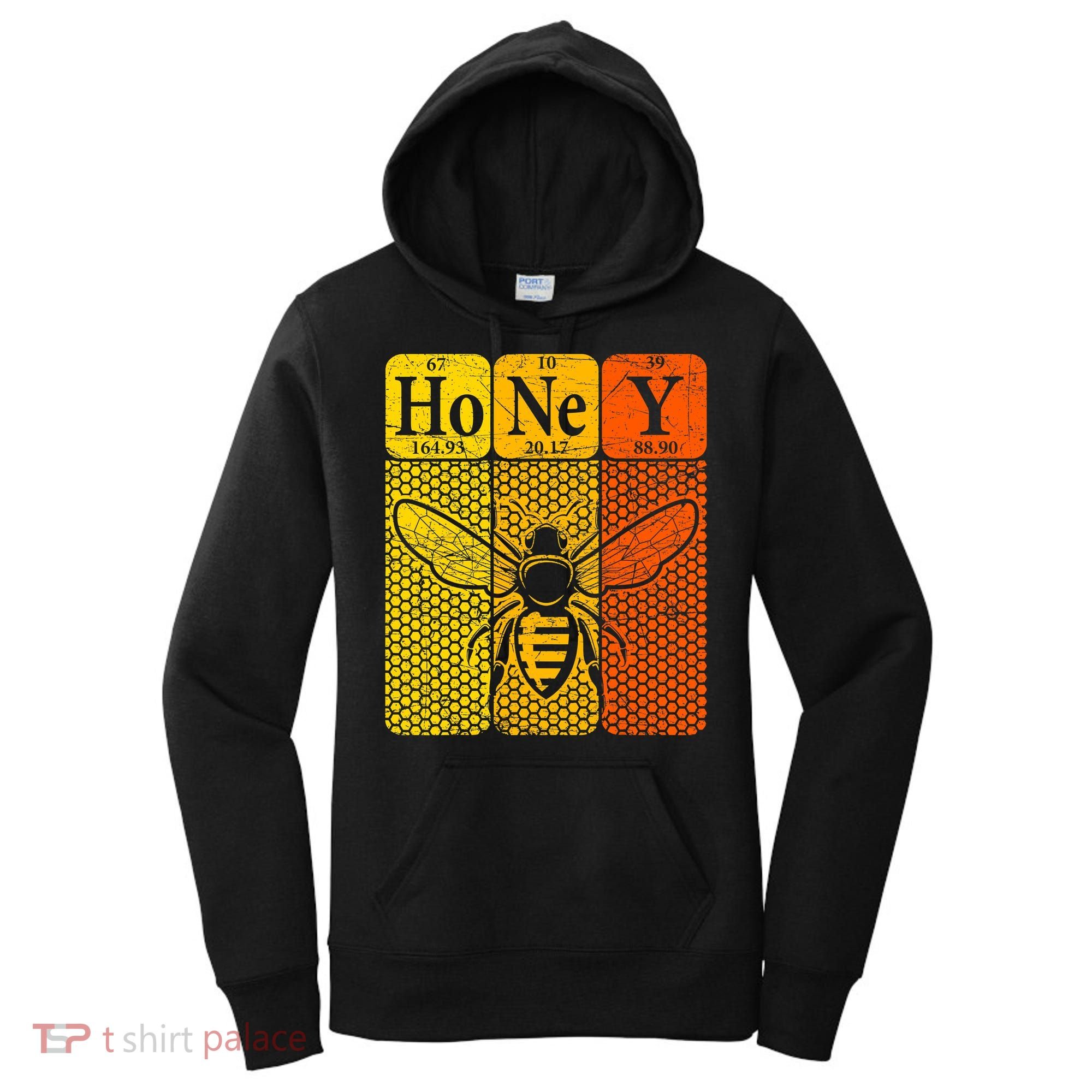 Honey Periodic Table Elements Beekeeper Retro Apiarist Women's Hoodie