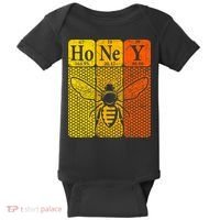 Honey Periodic Table Elements Beekeeper Retro Apiarist Baby Bodysuit thumb 0