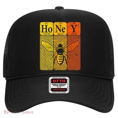 Honey Periodic Table Elements Beekeeper Retro Apiarist Hat