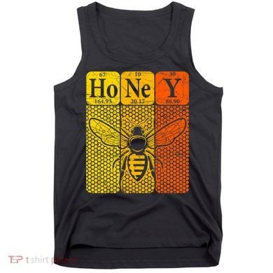 Honey Periodic Table Elements Beekeeper Retro Apiarist Tank Top