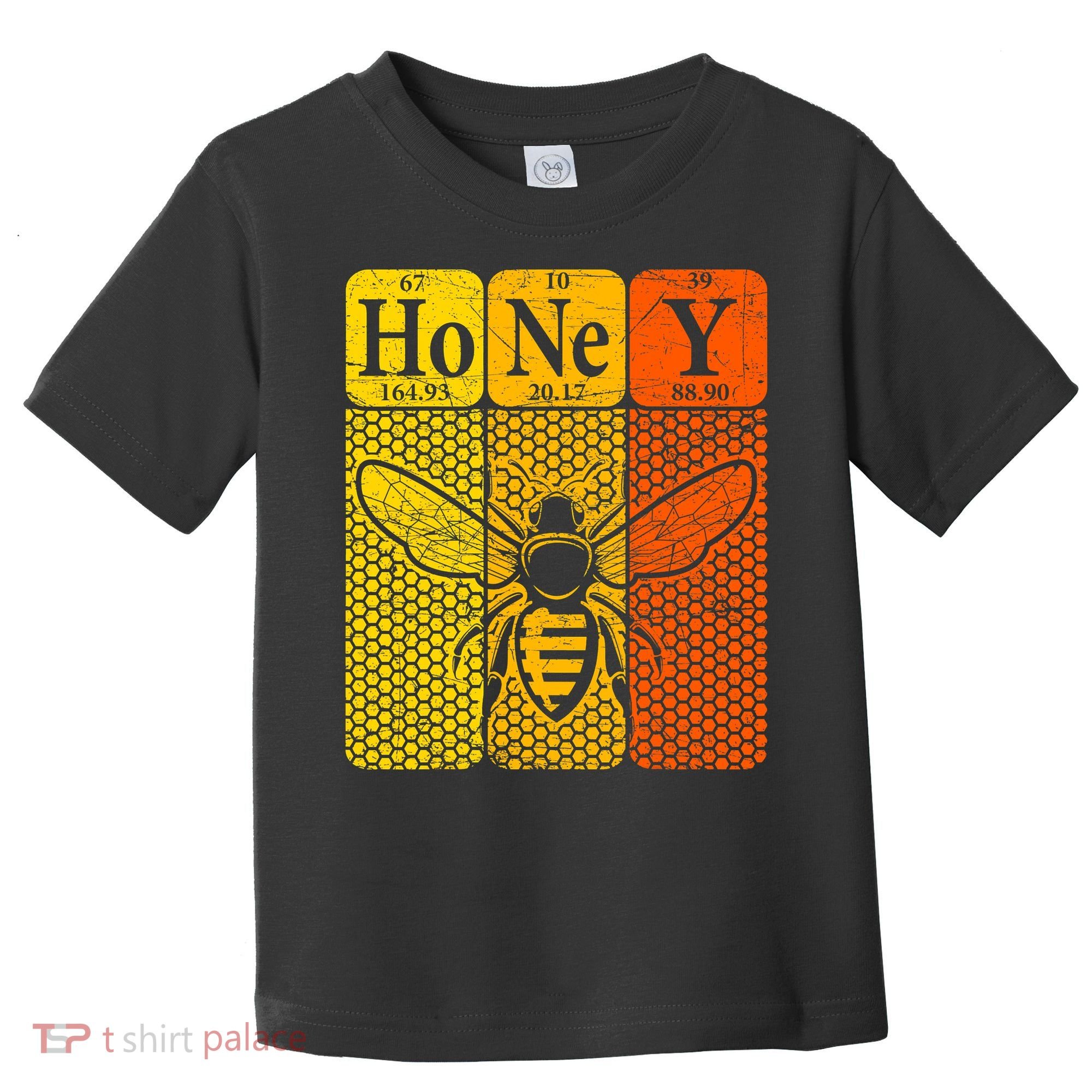 Honey Periodic Table Elements Beekeeper Retro Apiarist Toddler T-Shirt