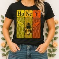 Honey Periodic Table Elements Beekeeper Retro Apiarist Women's T-Shirt thumb 2