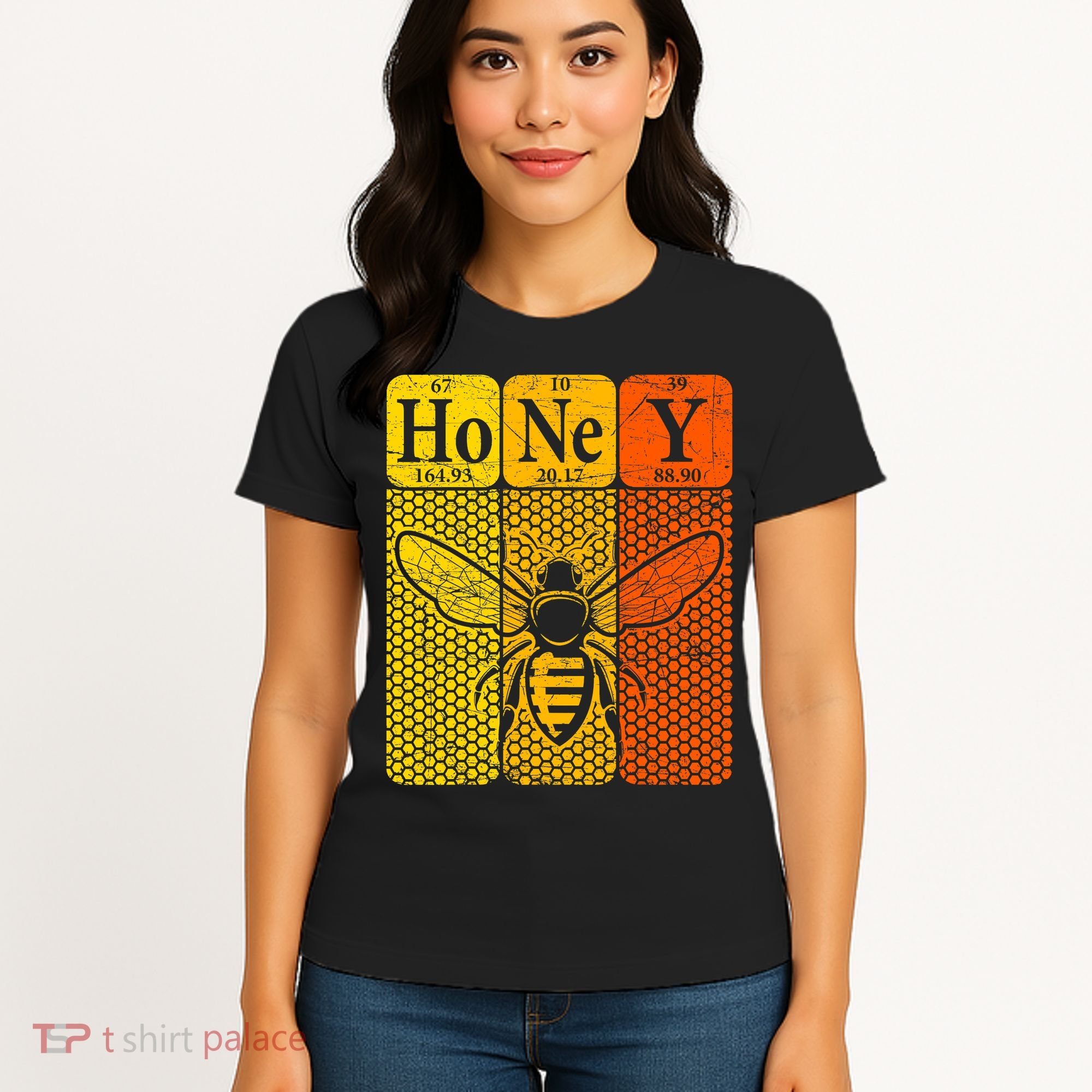 Honey Periodic Table Elements Beekeeper Retro Apiarist Women's T-Shirt