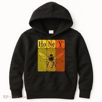 Honey Periodic Table Elements Beekeeper Retro Apiarist Kids Hoodie thumb 0