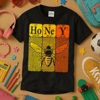 Honey Periodic Table Elements Beekeeper Retro Apiarist Kids T-Shirt thumb 3