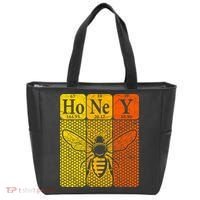 Honey Periodic Table Elements Beekeeper Retro Apiarist Tote Bag thumb 0