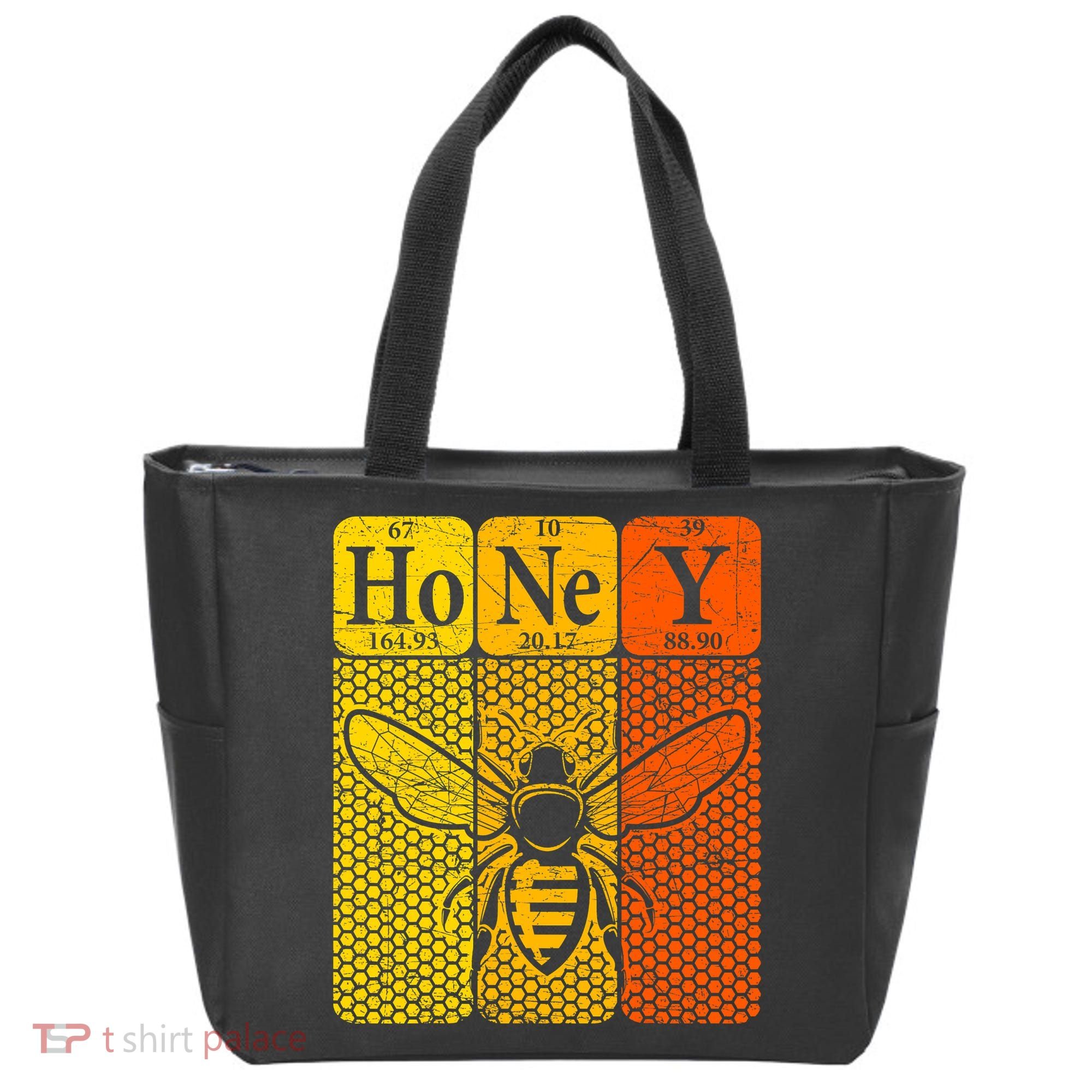 Honey Periodic Table Elements Beekeeper Retro Apiarist Tote Bag