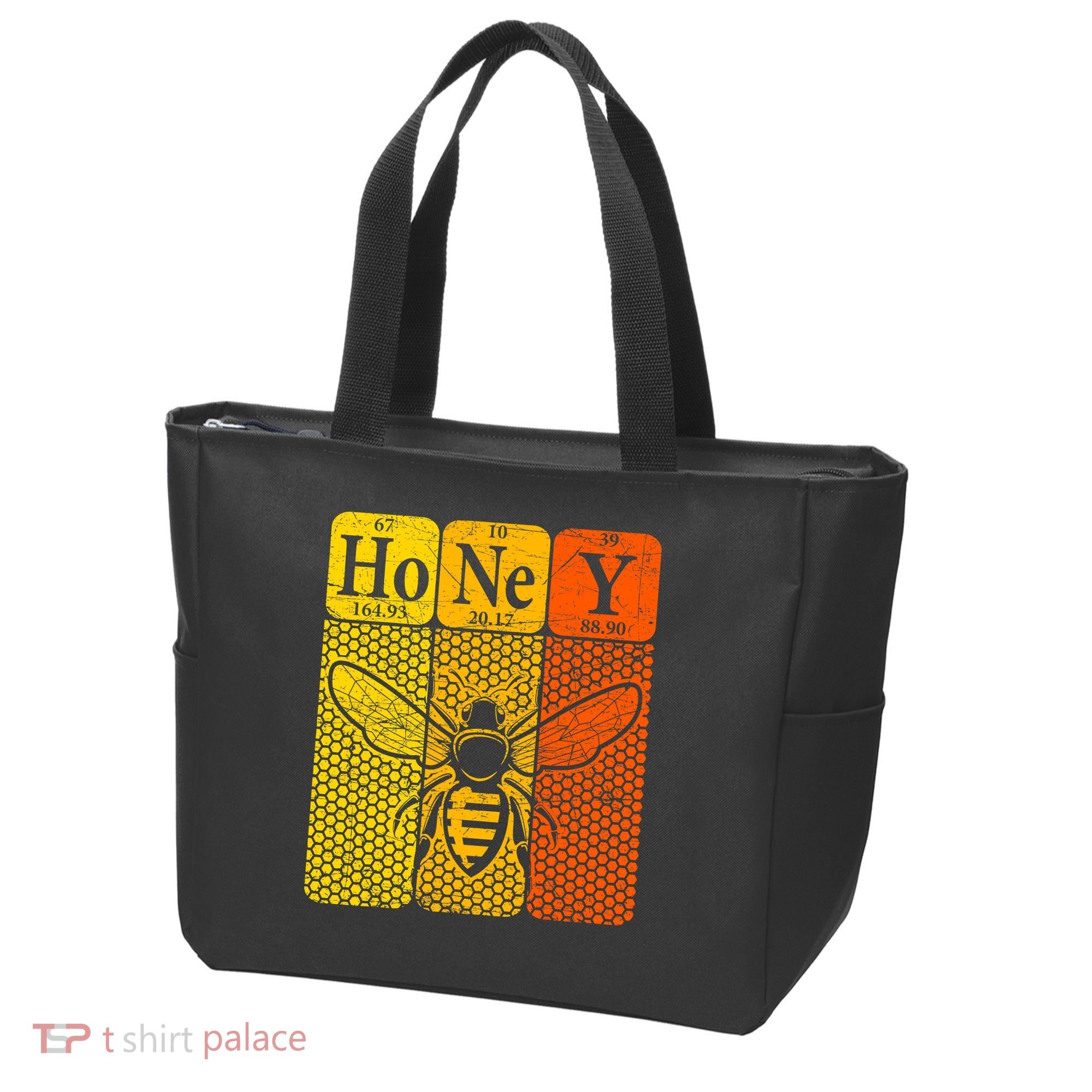 Honey Periodic Table Elements Beekeeper Retro Apiarist Tote Bag