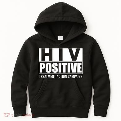 Hiv Positive Treatment Action Campaign Kids Hoodie