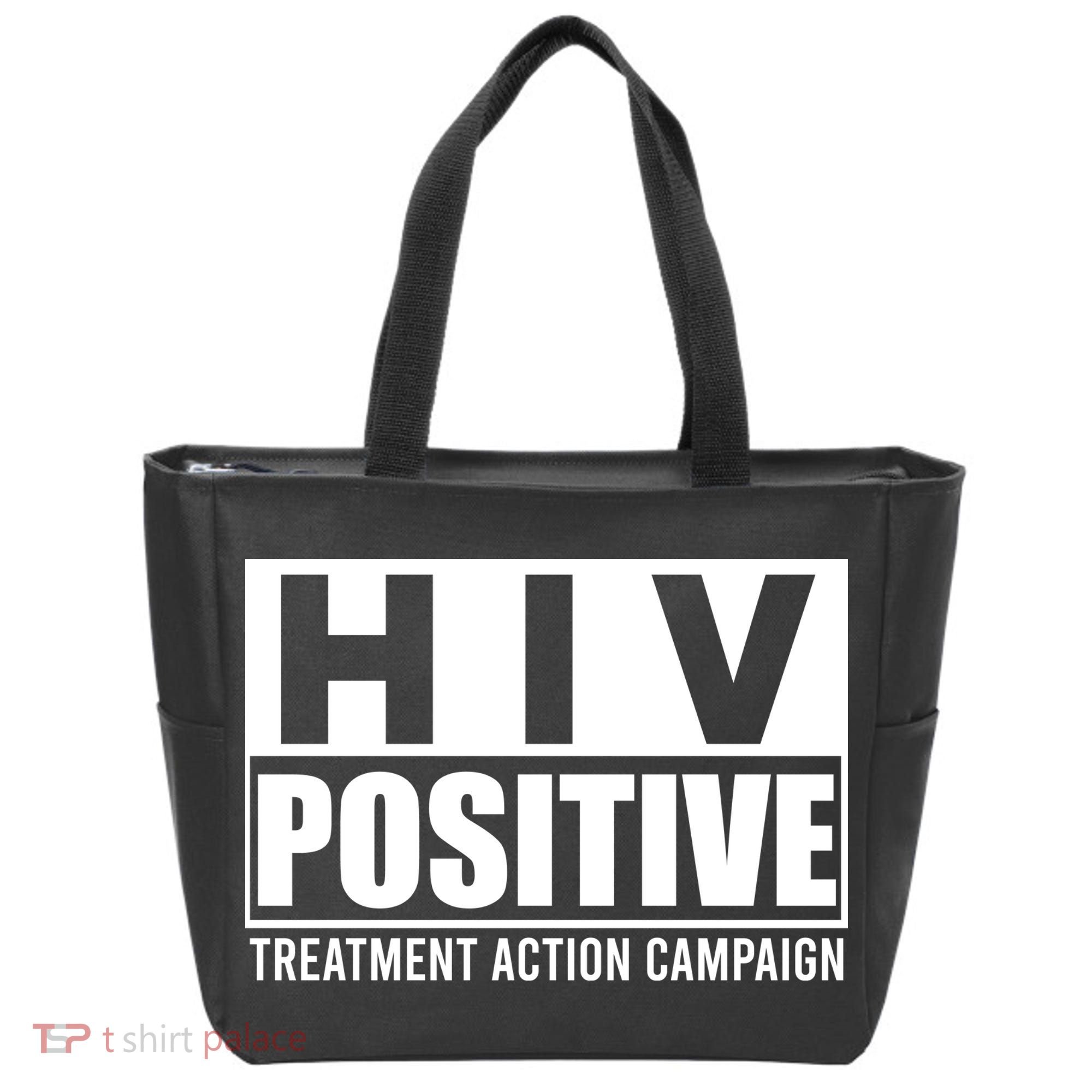 Hiv Positive Treatment Action Campaign Tote Bag