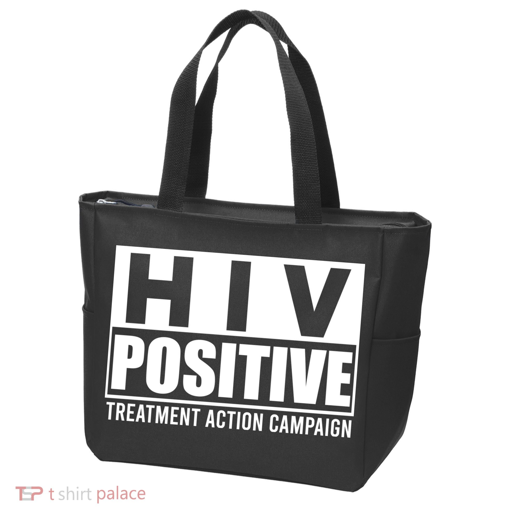 Hiv Positive Treatment Action Campaign Tote Bag