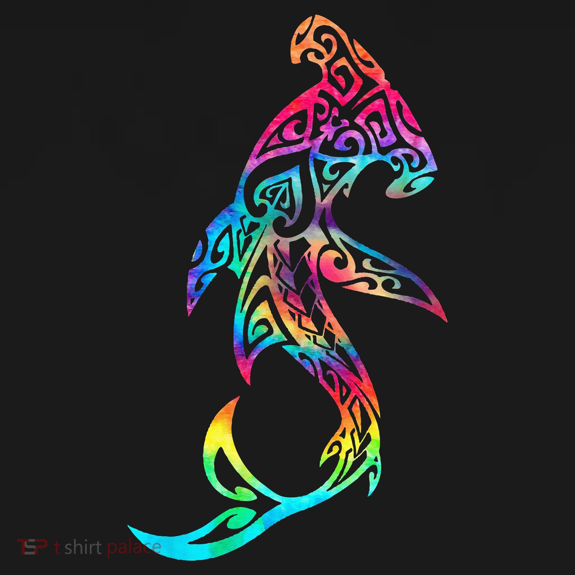 Hawaii Polynesian Tribal Hammerhead Shark Aloha Ocean Apron