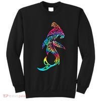 Hawaii Polynesian Tribal Hammerhead Shark Aloha Ocean Sweatshirt thumb 0