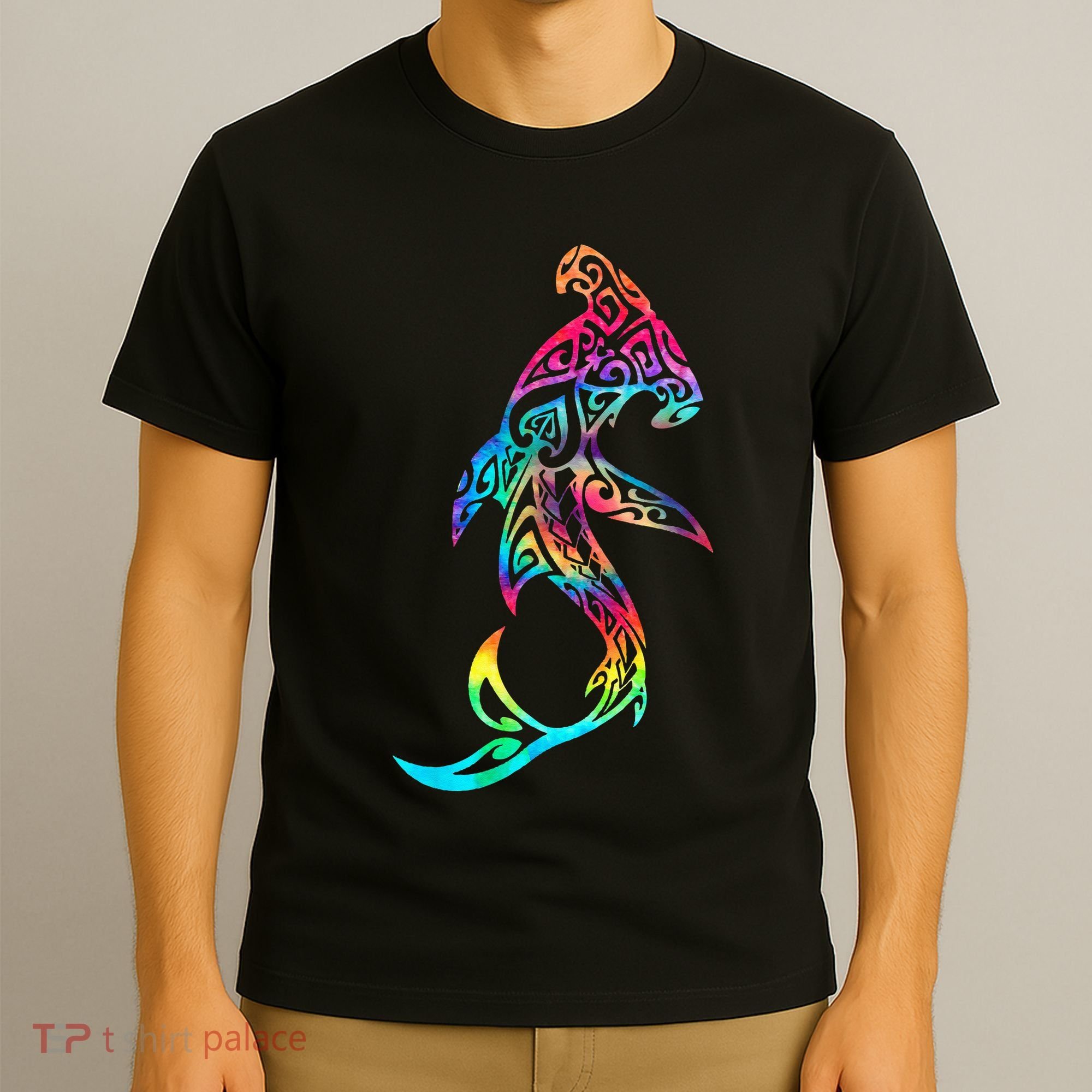 Hawaii Polynesian Tribal Hammerhead Shark Aloha Ocean T-Shirt