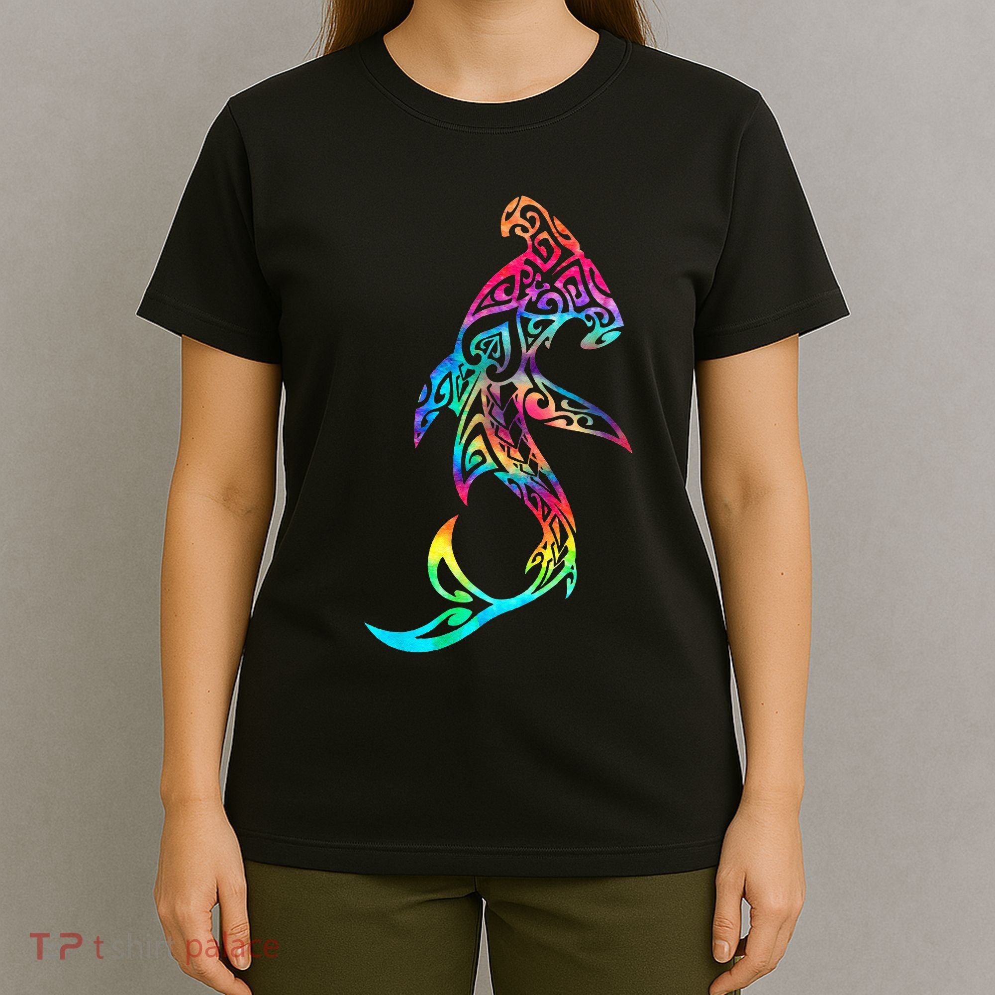 Hawaii Polynesian Tribal Hammerhead Shark Aloha Ocean T-Shirt