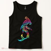 Hawaii Polynesian Tribal Hammerhead Shark Aloha Ocean Tank Top thumb 2