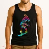 Hawaii Polynesian Tribal Hammerhead Shark Aloha Ocean Tank Top thumb 3