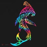 Hawaii Polynesian Tribal Hammerhead Shark Aloha Ocean Women's T-Shirt thumb 6