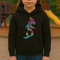 Hawaii Polynesian Tribal Hammerhead Shark Aloha Ocean Kids Hoodie thumb 3