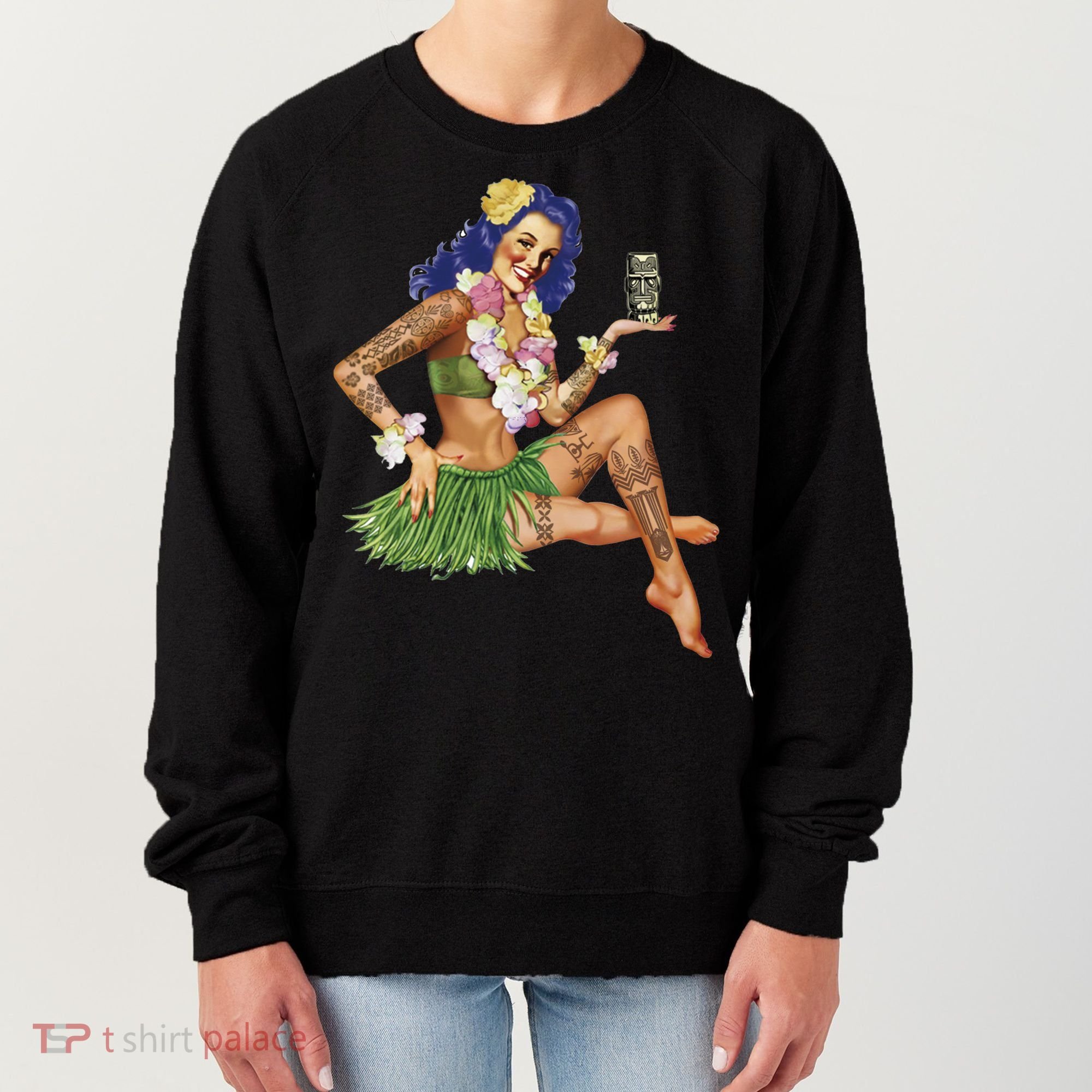 Hawaiian Pin Up Women's Sweatshirt