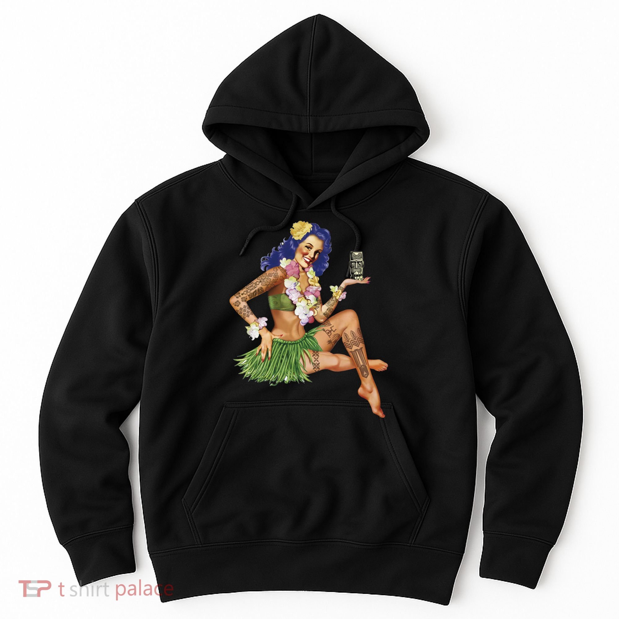 Hawaiian Pin Up Hoodie