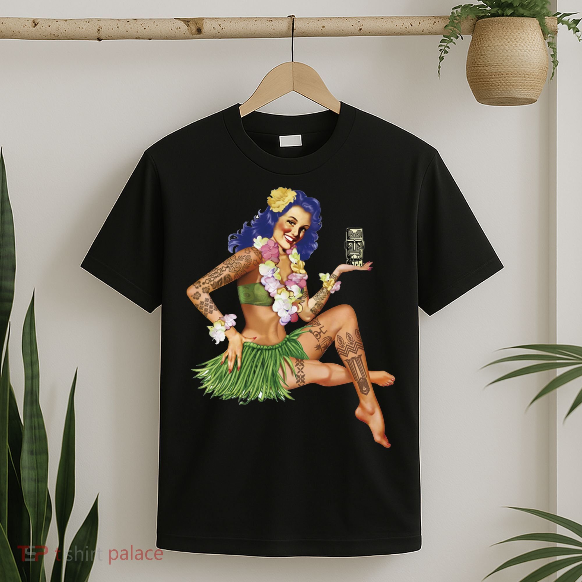 Hawaiian Pin Up T-Shirt