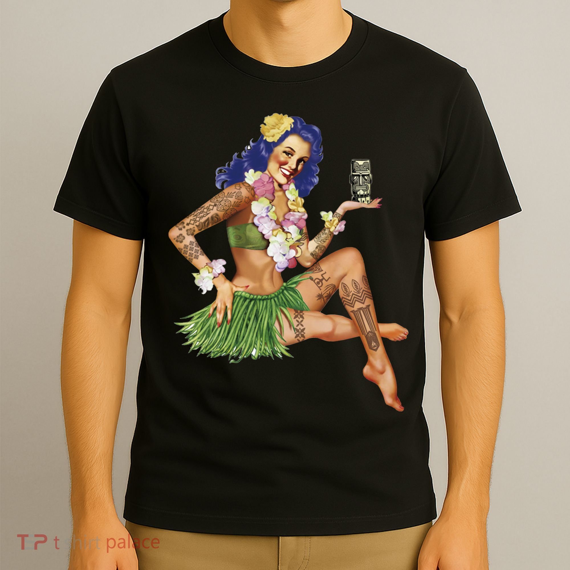 Hawaiian Pin Up T-Shirt