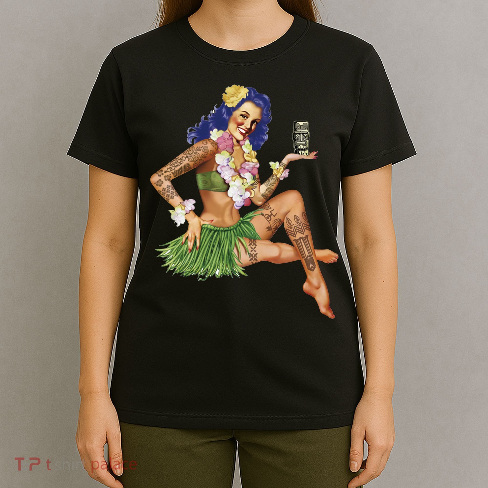 Hawaiian Pin Up T-Shirt