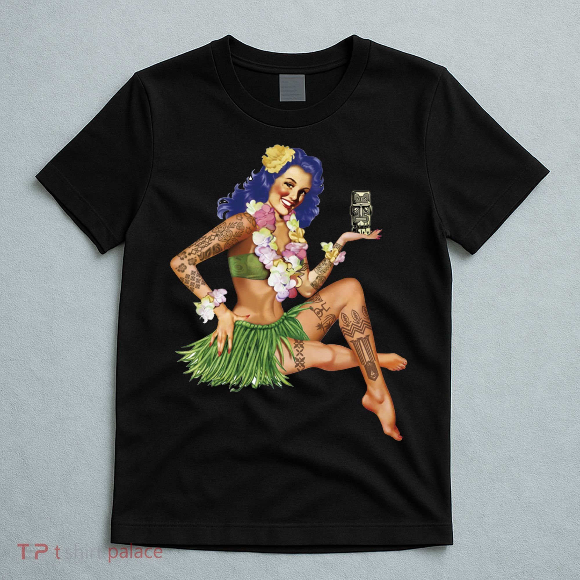Hawaiian Pin Up T-Shirt