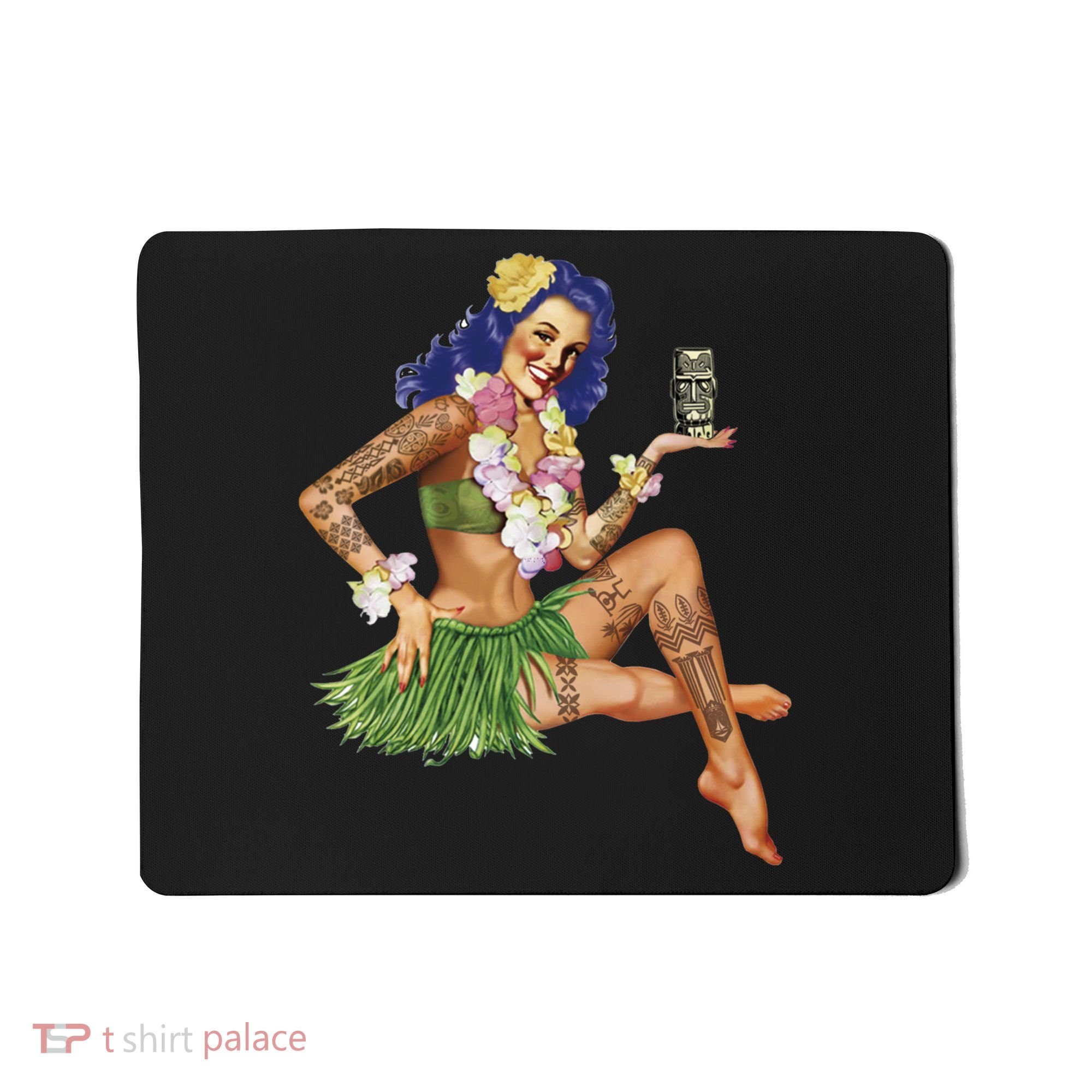Hawaiian Pin Up Mousepad