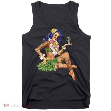 Hawaiian Pin Up Tank Top