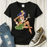 Hawaiian Pin Up Women's T-Shirt thumb 3