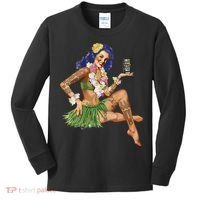 Hawaiian Pin Up Kids Long Sleeve Shirt thumb 0
