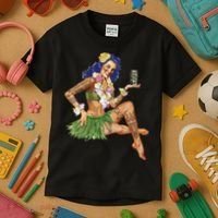 Hawaiian Pin Up Kids T-Shirt thumb 3