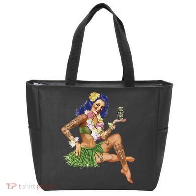 Hawaiian Pin Up Tote Bag