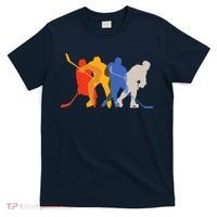 Hockey Players Vintage Retro Sports Gift T-Shirt thumb 0