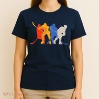 Hockey Players Vintage Retro Sports Gift T-Shirt thumb 4