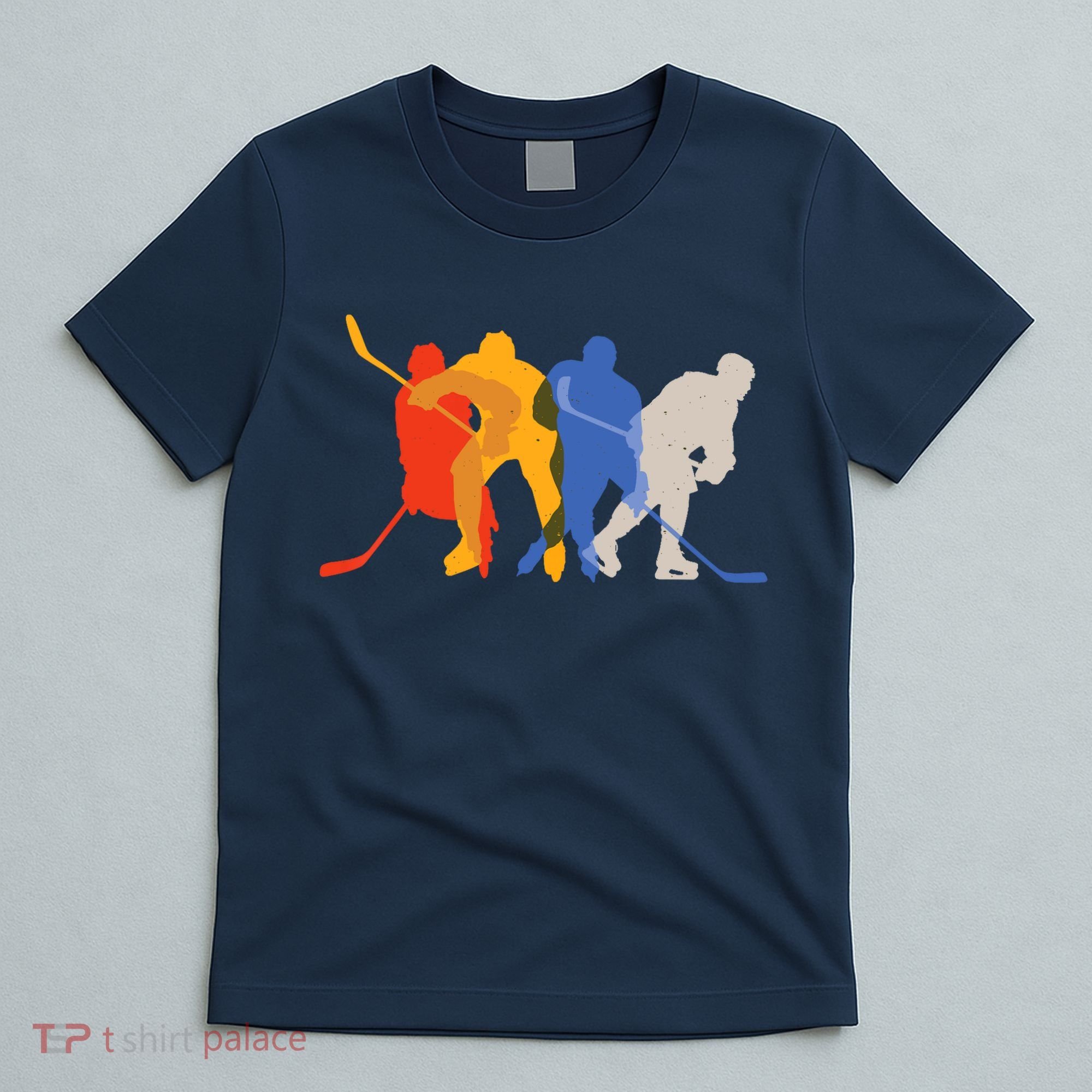 Hockey Players Vintage Retro Sports Gift T-Shirt