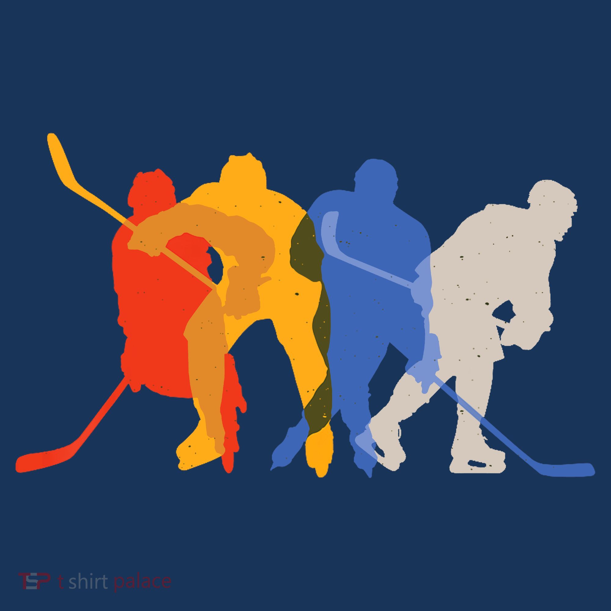 Hockey Players Vintage Retro Sports Gift T-Shirt